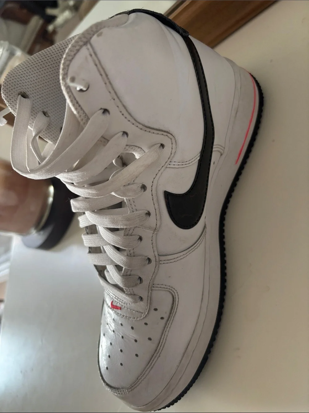 Nike white leather